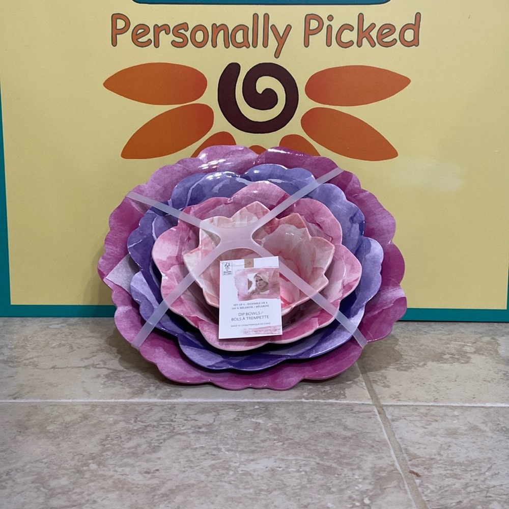 Jessica Simpson Floral Dip Bowls